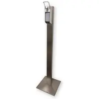 Medi-Inn Hygienetower XL Edelstahl 150 cm – Extra hoch, freistehende Desinfektionssäule inkl. Spender & Leerflasche