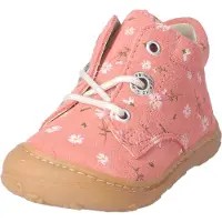 Ricosta Dots 501200502 Erstlingsschuhe, Mädchen, Halbschuhe, Leder, Strawberry - Kinderschuhe Lauflernschuhe Gr. 18 - 26, Rot, leder (velour)