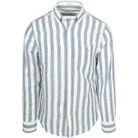 Gant Langarmhemd "REGULAR COTTON LINEN STRIPE" Button-down-Kragen