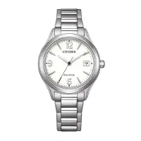 Citizen FE6121-67A Eco-Drive Solar Damenuhr Stahl/Weiß