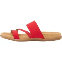 Gabor Pantoletten aus Textil in Rot, Größe 38, mit flachem Absatz und Gummizug