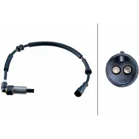 Hella ABS Sensor Raddrehzahl Hinten Rechts für RENAULT Scénic I (JA0/1, FA0) 6PU 358 252-721