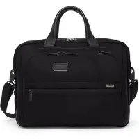 Tumi Alpha 4 Mittelgroße 15" Erweiterbare Aktentasche Black