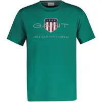 Gant T-Shirt Archive Shield 2003199 Grün Regular Fit