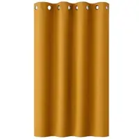 Wellhome - Isolierender Vorhang in Ocker, 140 x 260 cm, 100 % Polyester