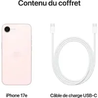Apple iPhone 17e , 15,5 cm (6.1"), 2532 x 1170 Pixel, 512 GB, 48 MP, iOS 26, Hellrosa