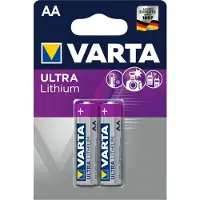 Varta Lithium Batterie AA, Mignon, 6106, Ultra Lithium, 1,5V, 2er Blister