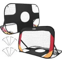 OEM Fußballtore-Set 2teilig schwarz-weiß für Garten