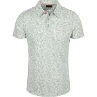New zealand auckland Poloshirt für Herren mit Palmen-Print, 66% Modal und 34% Recyceltes Polyester, Grün, Gr.M