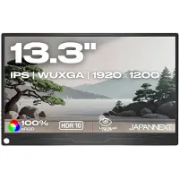 Japannext Tragbarer Monitor 13,3" IPS WUXGA (1920x1200) | JN-MD-IPS133WUXGAR