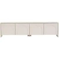 CALICOSY - TV-Möbel 4 Türen, cremefarben, L 180 cm - ARCADIA