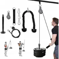 Tojato Klimmzugtrainer, Set: 2cm Stange, 3m Seil, Seilgriff