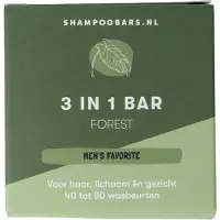 ShampooBars.nl 3-in-1 Bar Forest Hair, Body and Face - 60g