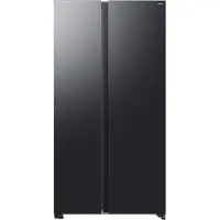 Samsung Series 6 RS60F Side-by-Side mit No Frost+ und AI Energy Mode, , Freistehend, Amerikanische Tür, Schwarz, 2 Tür(en), LED, R600a