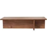 CALICOSY - Couchtisch mit rechteckiger Platte und asymmetrischem Fuß L120 cm - HARBOR