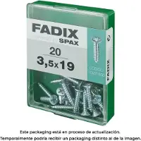 Fadix Box m 20 Stück. cp Zinkblech Gewindeschraube 3,5x19mm