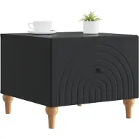 vidaXL Couchtisch mit Schubladen Schwarz 49 x 50 x 40 cm Holzwerkstoff