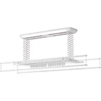 Wasophoogte Decken wäscheständer, elektrischer wäscheständer für die decke, Elite, Aluminium, 38kg Tragfähigkeit