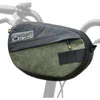 RockBros Road to Sky Lenkertasche 2,5 L wasserabweisend mit Tragegurt für Gravelbike Rennrad MTB Grün