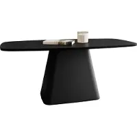 Mirjan 24 Couchtisch Noa, Wohnzimmer Kaffeetisch, Basis aus Stahl (Farbe: Schwarz / Schwarz)