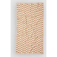 Slowtide - Checker Driftweave Turkish Towel - Badehandtuch Gr 97 x 185 cm mocha