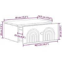 vidaXL Wandschrank