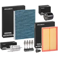 RIDEX Inspektionspaket Filterset für VW POLO (9N) für SEAT Ibiza III Schrägheck (6L) für SKODA Fabia I Combi (6Y5) FABIA (6Y2) FABIA Stufenheck (6Y3)