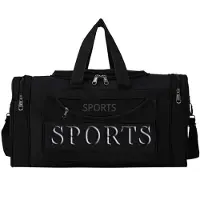 Unyqoos Sporttasche 20 Liter – kompakte, leichte Gym- & Reisetasche aus robustem Codura, spritzwassergeschützt, 3 Zusatzfächer, U-förmige Klappe, Schultergurt (0,5 kg)
