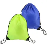Unyqoos 2er-Set wasserfeste, leichte Sportbeutel aus Polyester mit PVC-Beschichtung – Kordelverschluss, verstärkte Ösen, kompakt & faltbar, für Fitness, Schwimmen, Reise