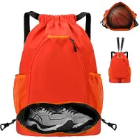 Unyqoos Sporttasche mit Kordelzug – wasserfestes Oxford, 36 x 20 x 52 cm, 0,35 kg, separates Schuhfach & mehrere Fächer, verstellbare Schulterriemen