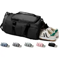 Unyqoos Sport- und Reisetasche – 30 L Canvas mit separatem Schuhfach & wasserdichtem Nassfach, 26 x 22 x 48 cm, 0,59 kg, ideal für Fitness und Outdoor