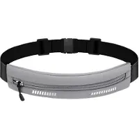 Unyqoos Verstellbarer Laufgürtel & Bauchtasche aus wasserabweisendem Elasthan mit reflektierenden Streifen – sportlich für Laufen & Wandern