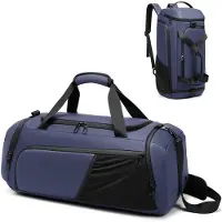 Unyqoos 3‑in‑1 Sport- & Reisetasche 40 L – großes Schuhfach, wasserdichte Fächer & Nassfach, versteckte Rucksackgurte, 1,1 kg, beschichtetes Außenmaterial
