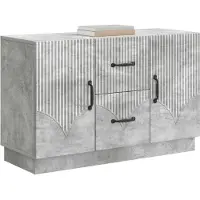 vidaXL Sideboard Betongrau 89 x 34,5 x 57 cm Holzwerkstoff