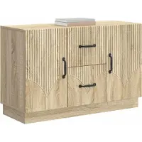 vidaXL Sideboard Sonoma-Eiche 89 x 34,5 x 57 cm Holzwerkstoff
