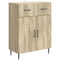 vidaXL Sideboard Sonoma-Eiche 66 x 34,5 x 89,5 cm Holzwerkstoff