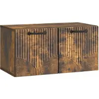 vidaXL Wandmontierter TV-Schrank Geräucherte Eiche 59,5 x 31 x 30 cm