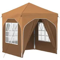 vidaXL “2026 Modern“ Beige Pop-up Partyzelt 192 x 192 x 245 cm Beige - Designermöbel 91152 - Pavillons & Partyzelte