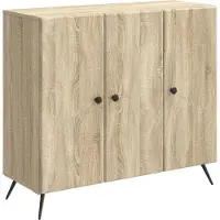 vidaXL Sideboard Sonoma-Eiche 89 x 34,5 x 80 cm Holzwerkstoff