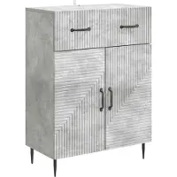 vidaXL Sideboard Betongrau 66 x 34,5 x 89,5 cm Holzwerkstoff