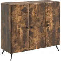 vidaXL Sideboard Räuchereiche 89 x 34,5 x 80 cm Holzwerkstoff