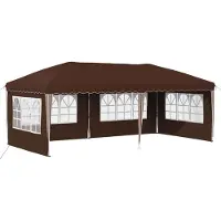 vidaXL Pop-up Partyzelt 575 x 289 x 245 cm Braun
