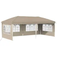 Syfax Pop-up Partyzelt 575 x 289 x 245 cm Creme