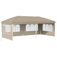 vidaXL Pop-up Partyzelt 574 x 289 x 245 cm Creme