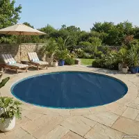 vidaXL Möbel Solar Poolabdeckung Hochwertig Ø 250 cm 200 m Rund PEPoolzubehör - Poolzubehör c7442