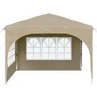 vidaXL Pop-up Partyzelt 290 x 290 x 245 cm Creme