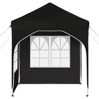 vidaXL Pop-up Partyzelt 192 x 192 x 245 cm Schwarz