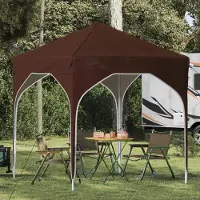 Prolenta Maison Exclusive - Pop-up Partyzelt 194 x 194 x 245 cm Braun