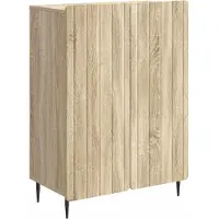 vidaXL Sideboard Sonoma-Eiche 66 x 34,5 x 92 cm Holzwerkstoff