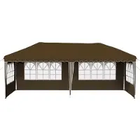 vidaXL Pop-up Partyzelt 575 x 289 x 245 cm Taupe